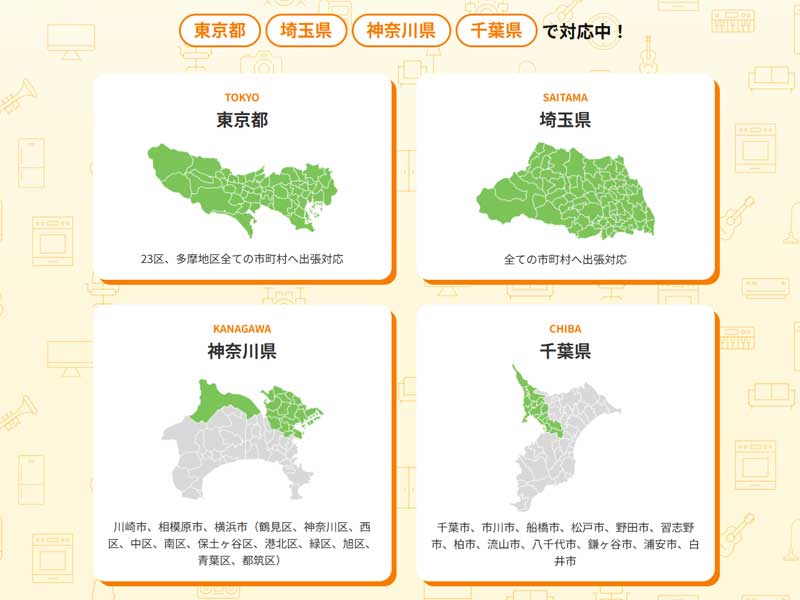 回収対応エリア