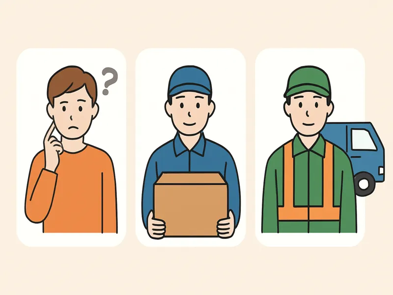 粗大ごみの運び出しは誰に頼める？